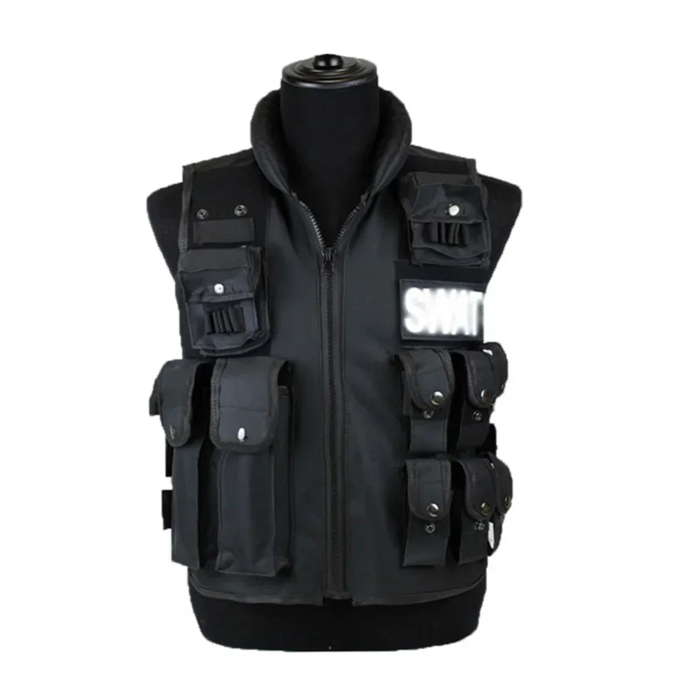 SWAT Tactical Vest With Multi Pockets For Outdoor Use