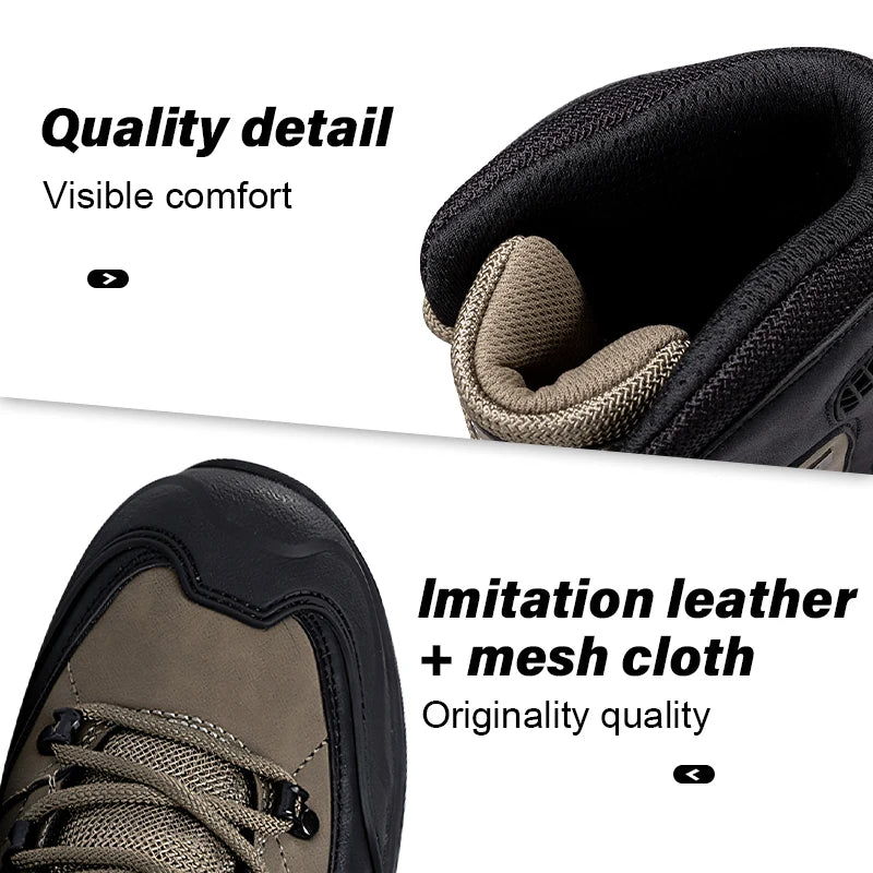 Louis Kadhrcn Men's Waterproof Breathable Hiking Boots