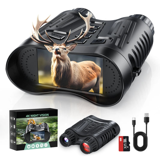 DIYIMINE Night Vision Binoculars 8X Digital Zoom With IR Illuminator