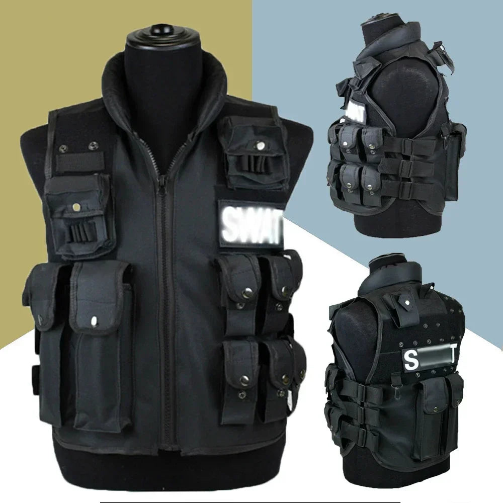 SWAT Tactical Vest With Multi Pockets For Outdoor Use