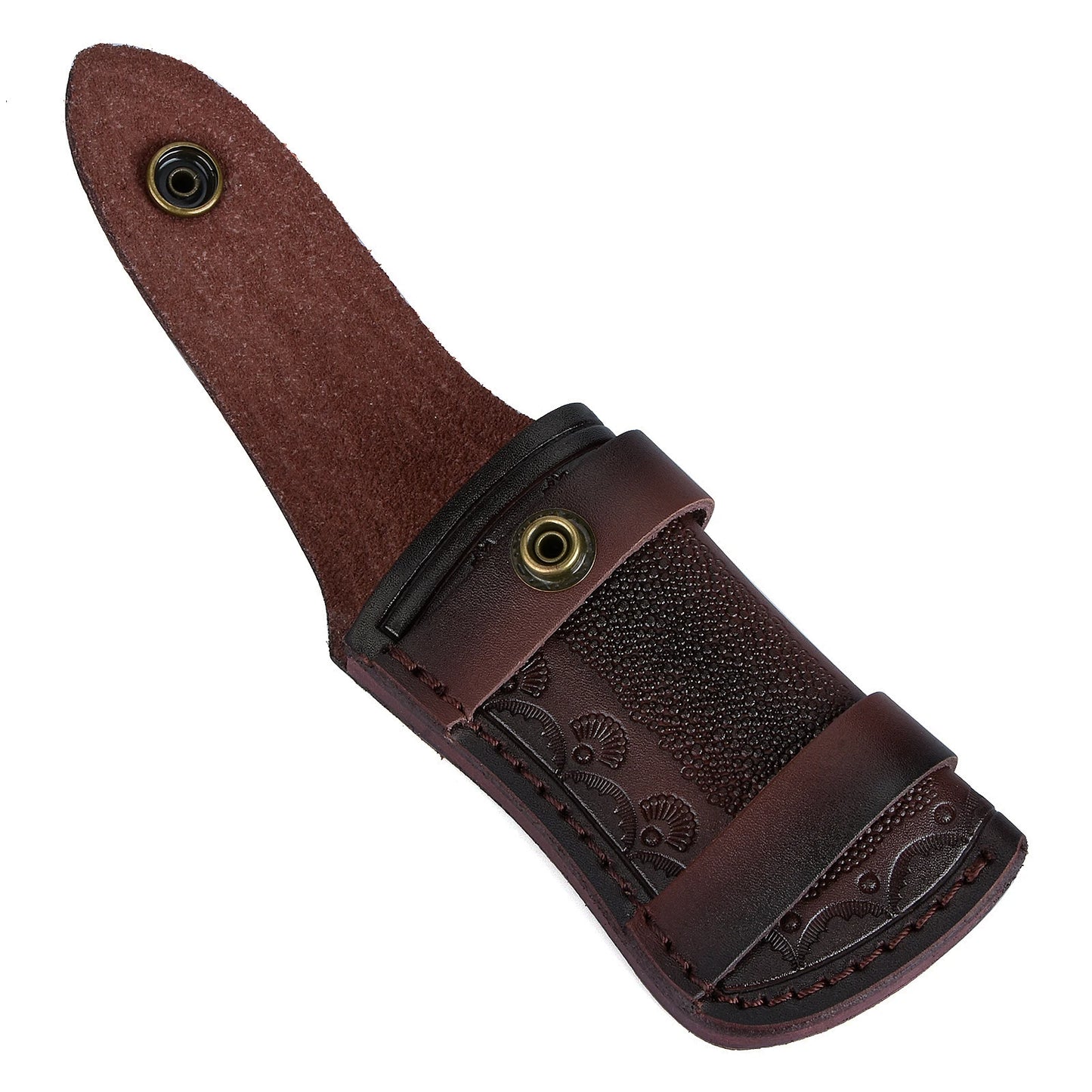 Genuine Leather Cowhide Knife Pouch Holster For Folding Knives