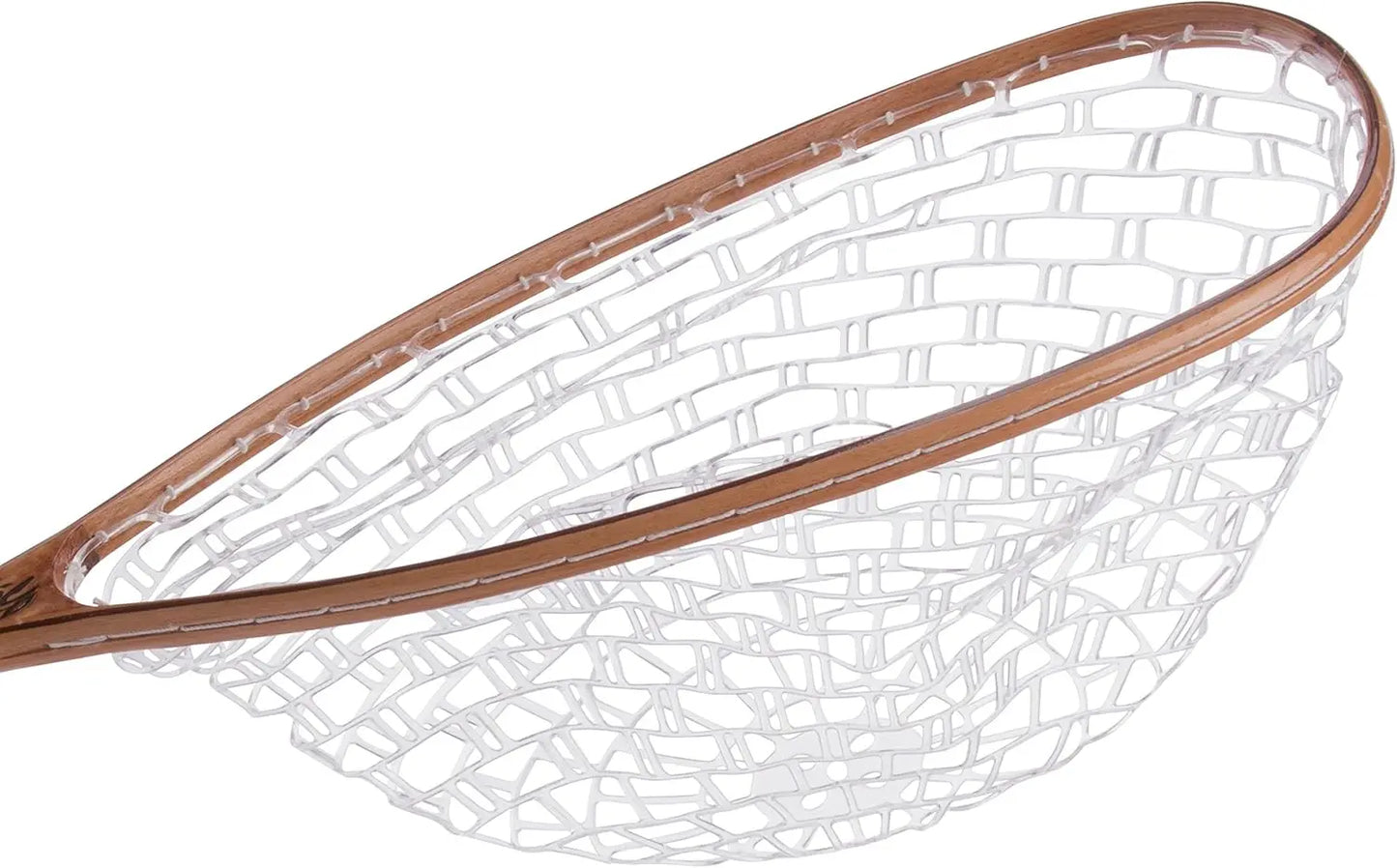 Fly Fishing Net With Burl Wood Handle Fish Safe Design