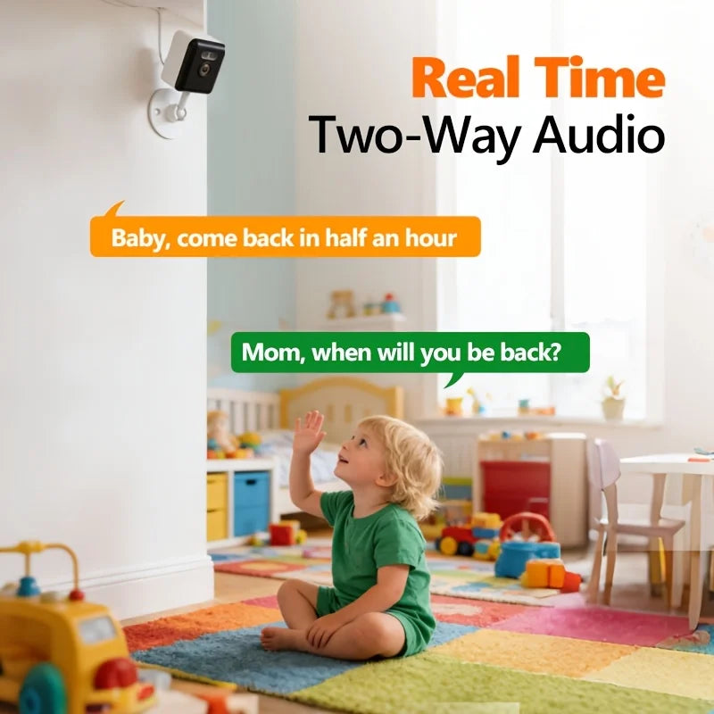 Funovation 1080p WiFi Smart Home Security Camera 2 Way Audio