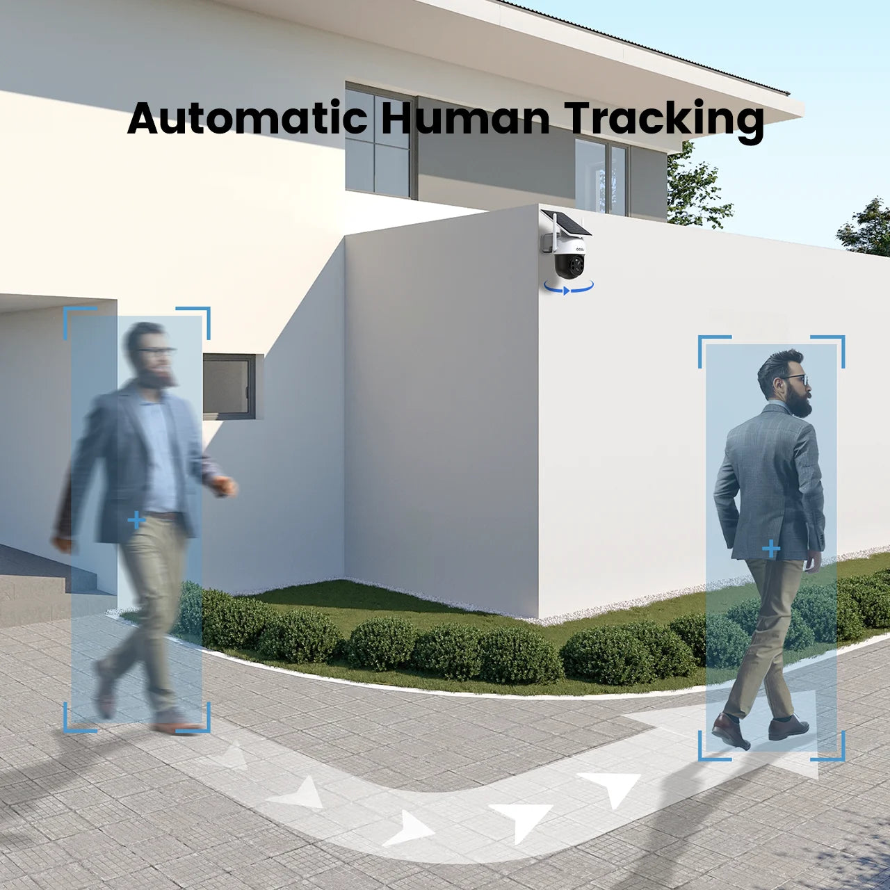 DEKCO 3MP Wire Free Solar WiFi Camera With 5000mAh Battery And Two Way Audio