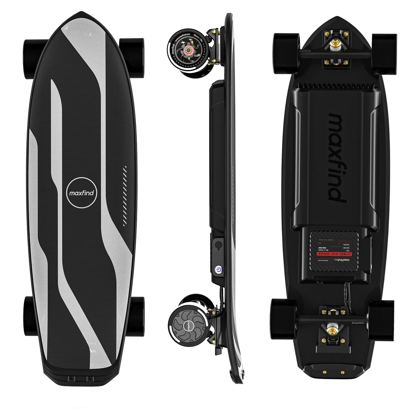 Maxfind Cyber Mini Air 99Wh Electric Skateboard With Remote RGB
