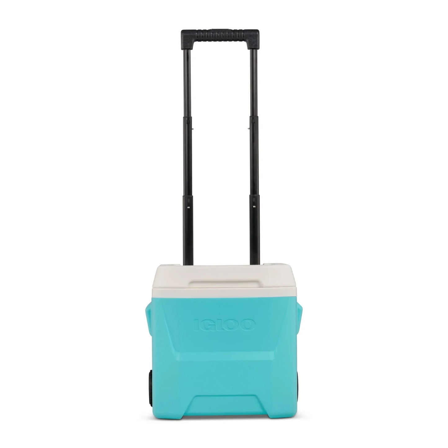 Hard Sided Roller Cooler With Telescoping Handle And Wheels