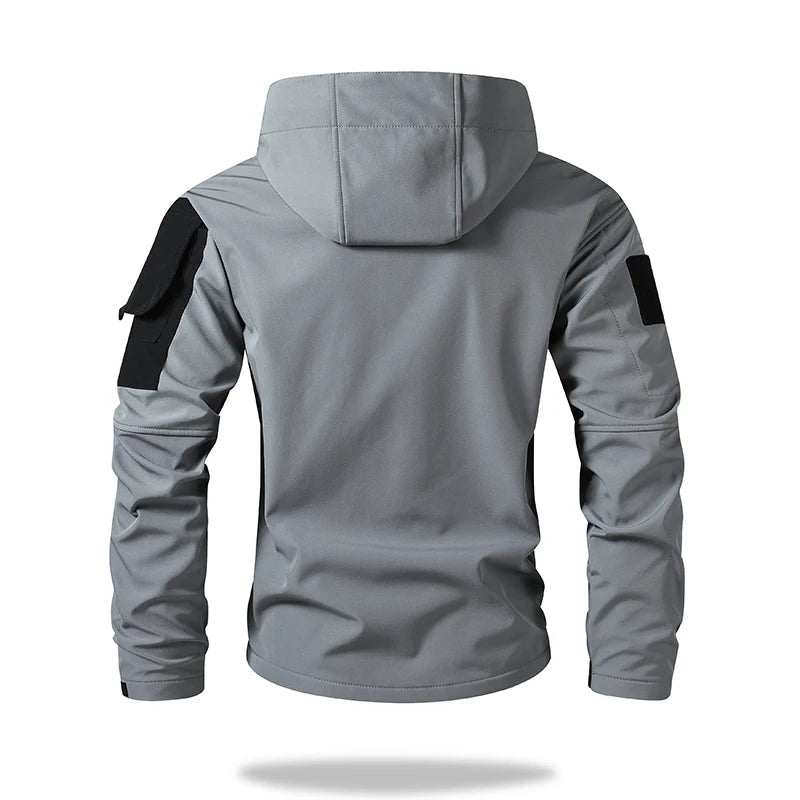 Lane JTCN Mens Hooded Tactical Jacket Windproof Waterproof Outdoor