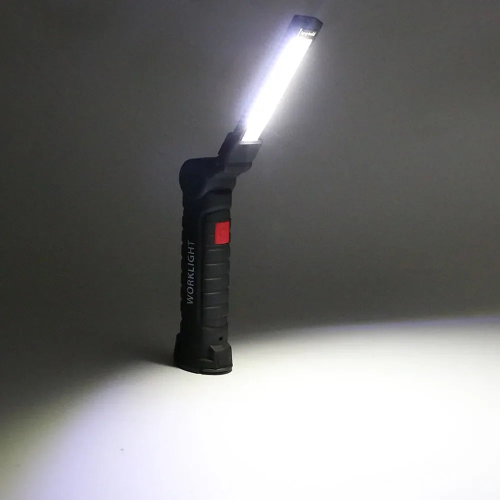 Shunmaii Waterproof USB Rechargeable COB LED Flashlight Magnetic
