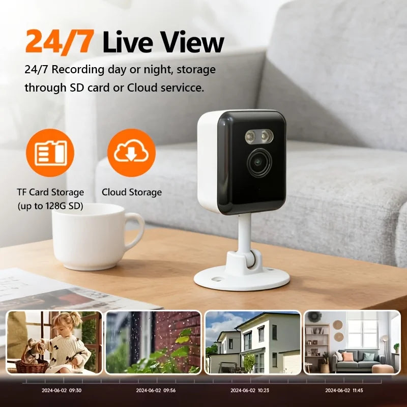 Funovation 1080p WiFi Smart Home Security Camera 2 Way Audio