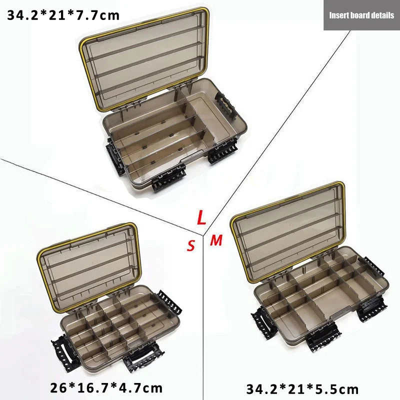Large-Capacity Waterproof Fishing Tackle Box Storage Organizer