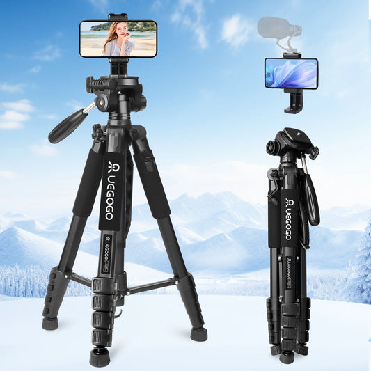 UEGOGO Professional Camera Tripod for DSLR, Smartphone, and Projector