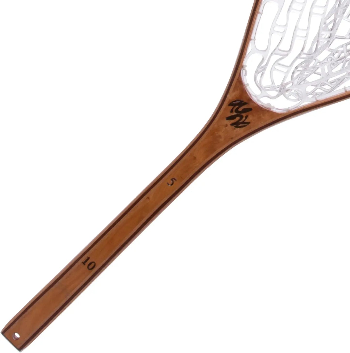 Fly Fishing Net With Burl Wood Handle Fish Safe Design