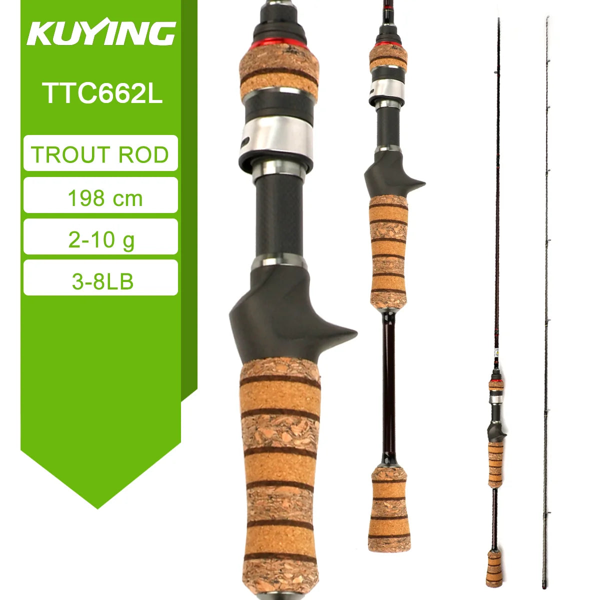 KUYING Teton LUL Fishing Rod Carbon Fiber Fast Action