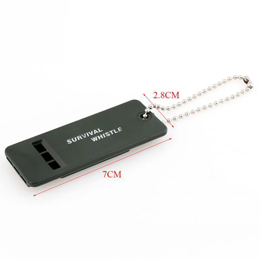 Alloet Survival Whistle 3-Frequency Emergency Alarm for Outdoor Camping