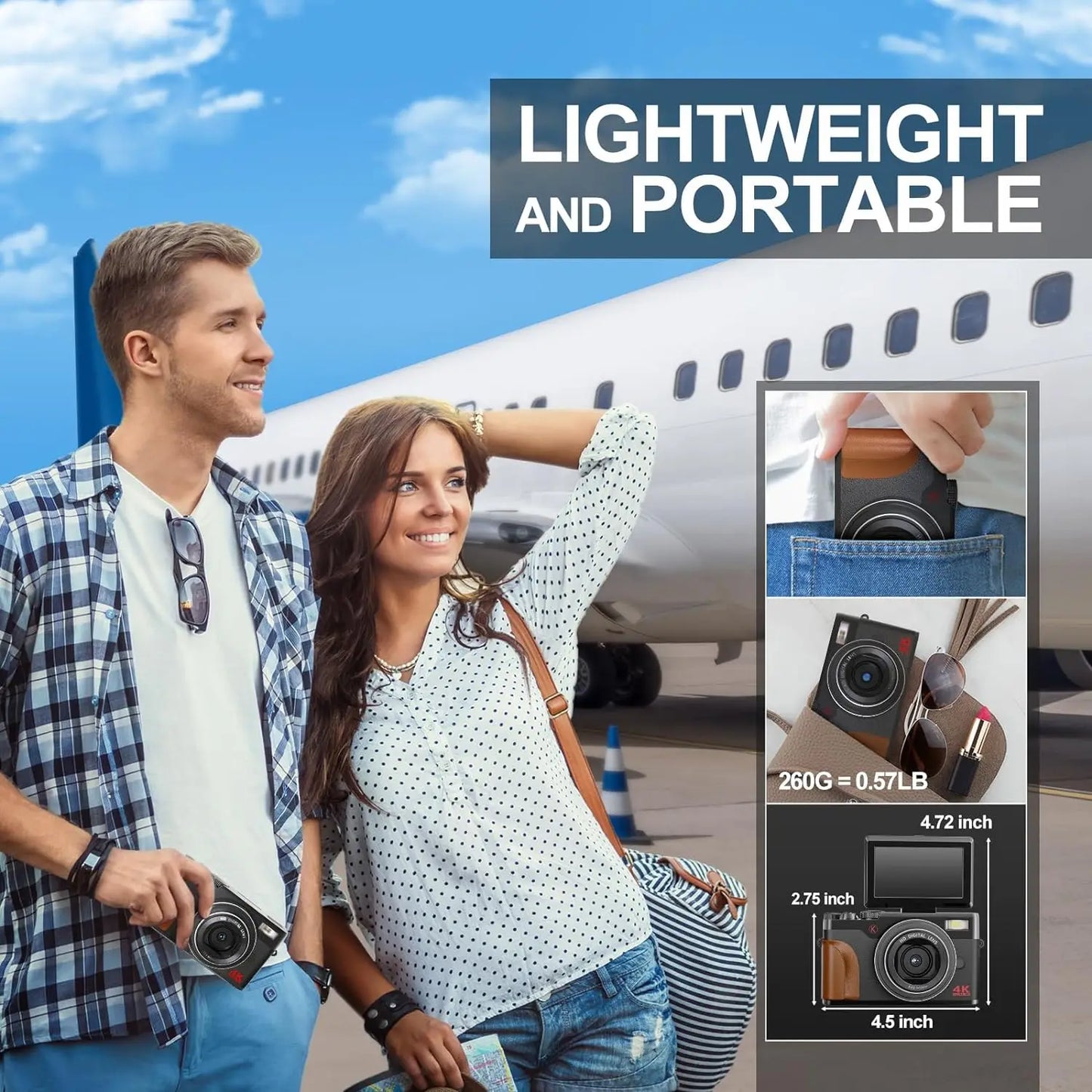NBD 56MP Digital Camera For Photography And Vlogging 4K