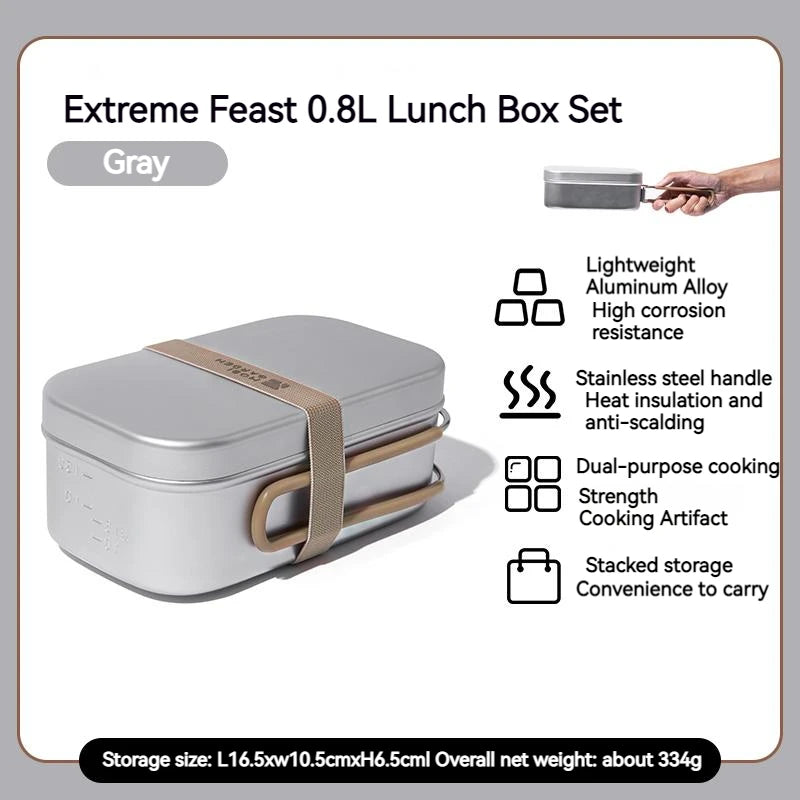 Naturehike Jiyan 0.8L Lunch Box Set Stainless Steel