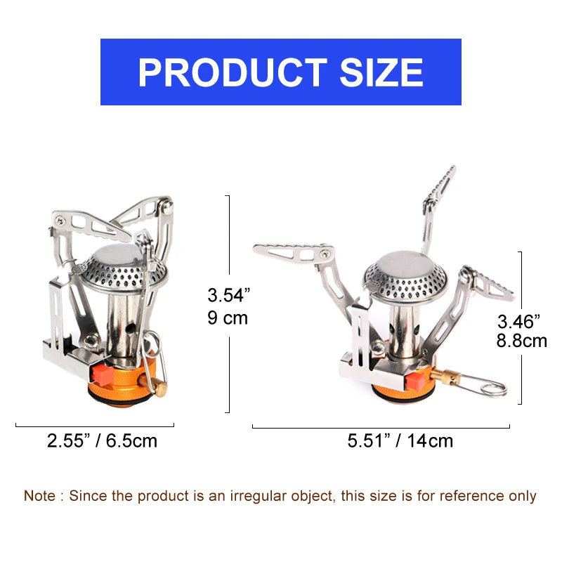 Widesea Camping Cookware Set Portable Stove Cup Knife Fork