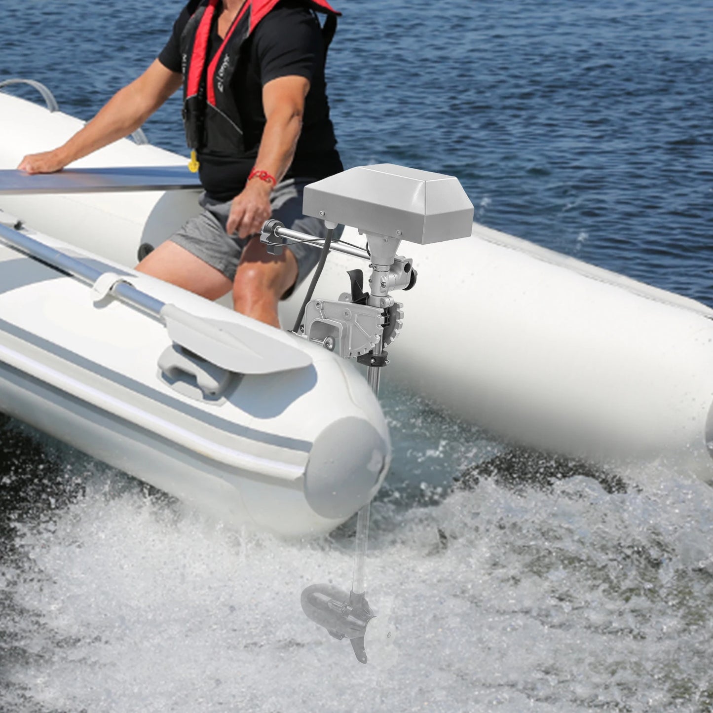 Hangkai 800-1500W LED Electric Outboard Motor 12-24V Display