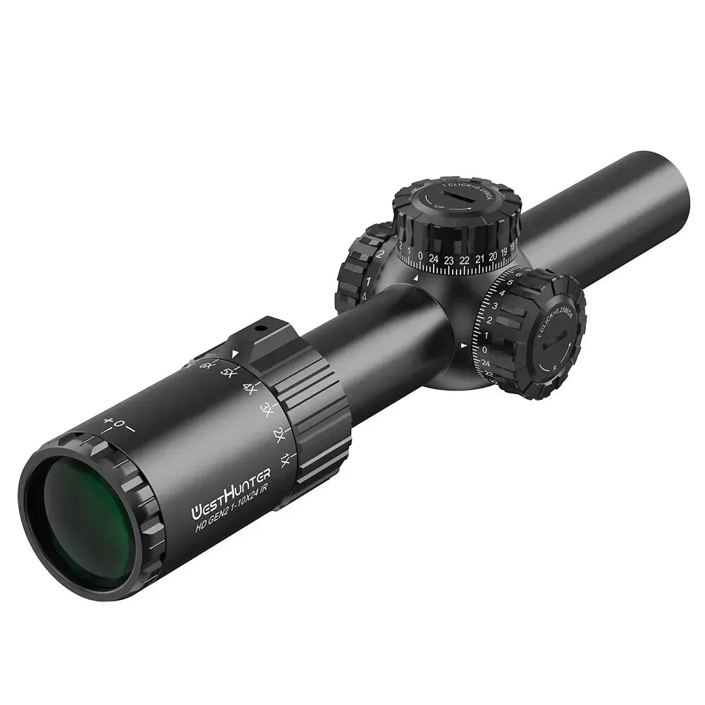WestHunter GEN2 1-10x24 IR Scope LPVO With 1/4 MOA Reticle