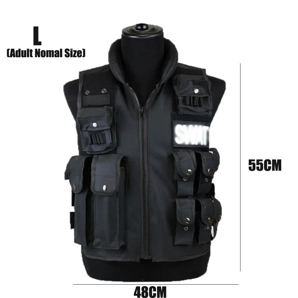 SWAT Tactical Vest With Multi Pockets For Outdoor Use