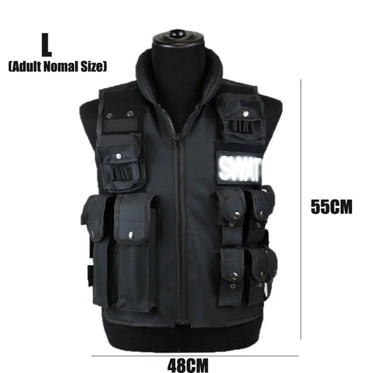 SWAT Tactical Vest With Multi Pockets For Outdoor Use
