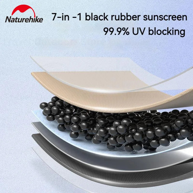 Naturehike Camping Sun Shelter Vinyl UPF2000+ UV Waterproof Tarp Outdoor Picnic 17㎡ Large Space Sunshade Canopy Awning velarium