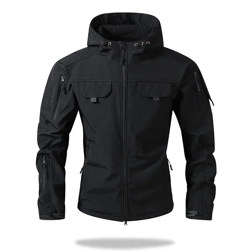 Lane JTCN Mens Hooded Tactical Jacket Windproof Waterproof Outdoor