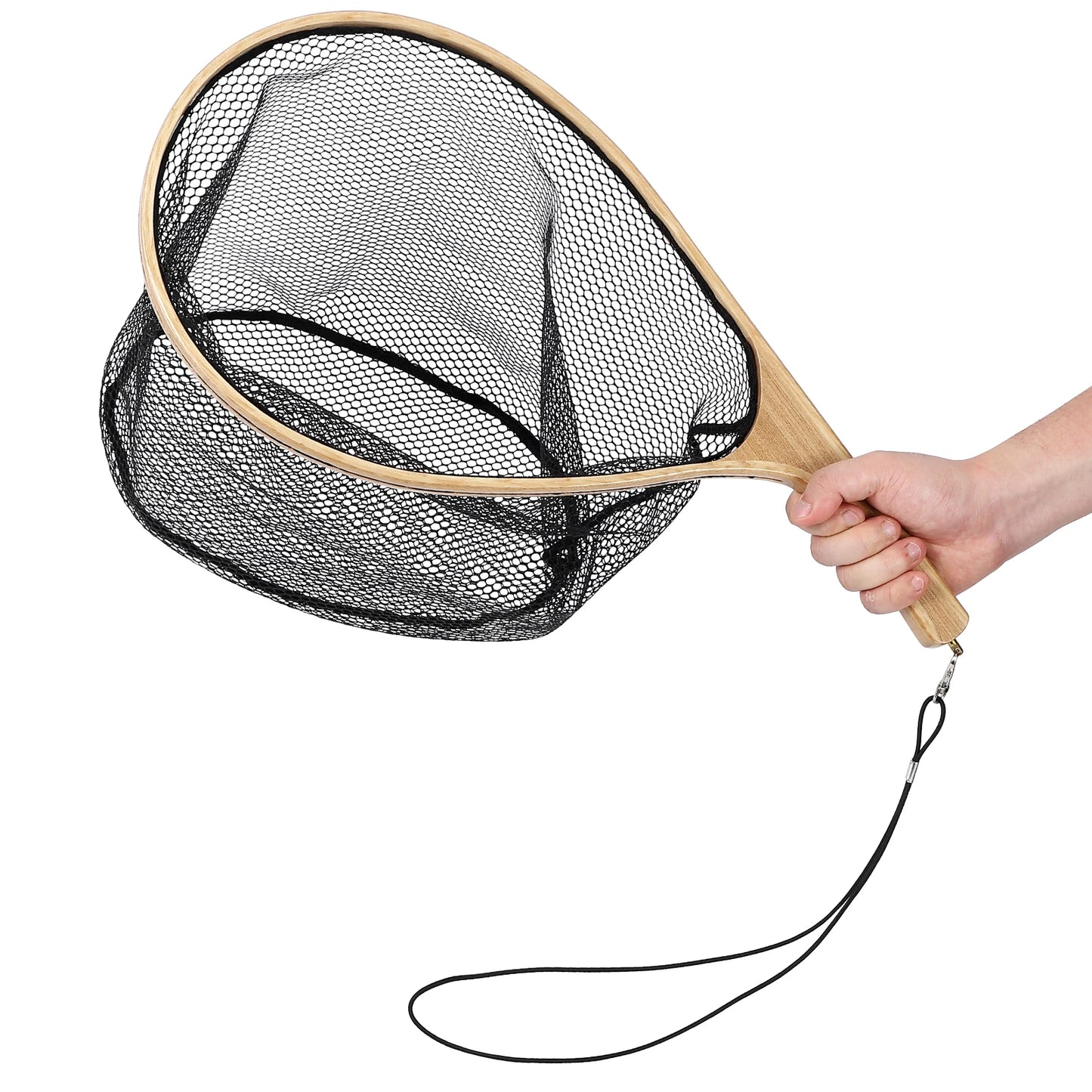 TWISTER.CK Fly Fishing Landing Net With Curved Handle