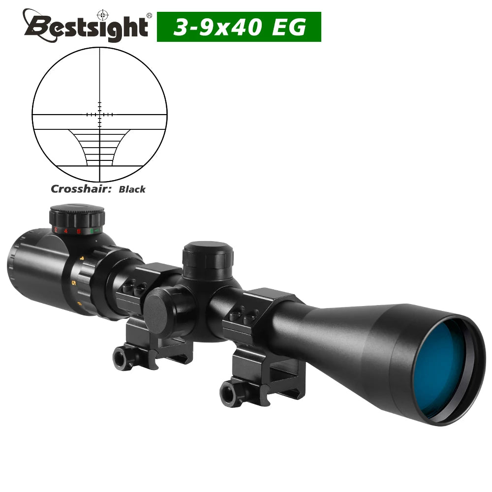 Nabila Illuminated Mil Dot Crosshair Rifle Scope Mounts