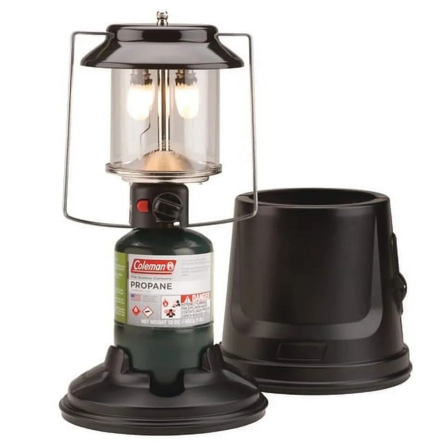 Quick Pack 810 Lumen Propane Lantern With Two Mantles For Camping