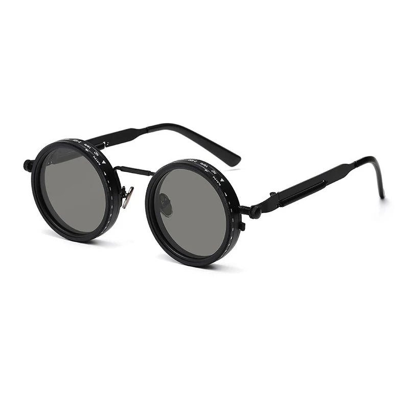 Polarized Round Sunglasses ND9 Adjustable Dimming UV400 Eyewear