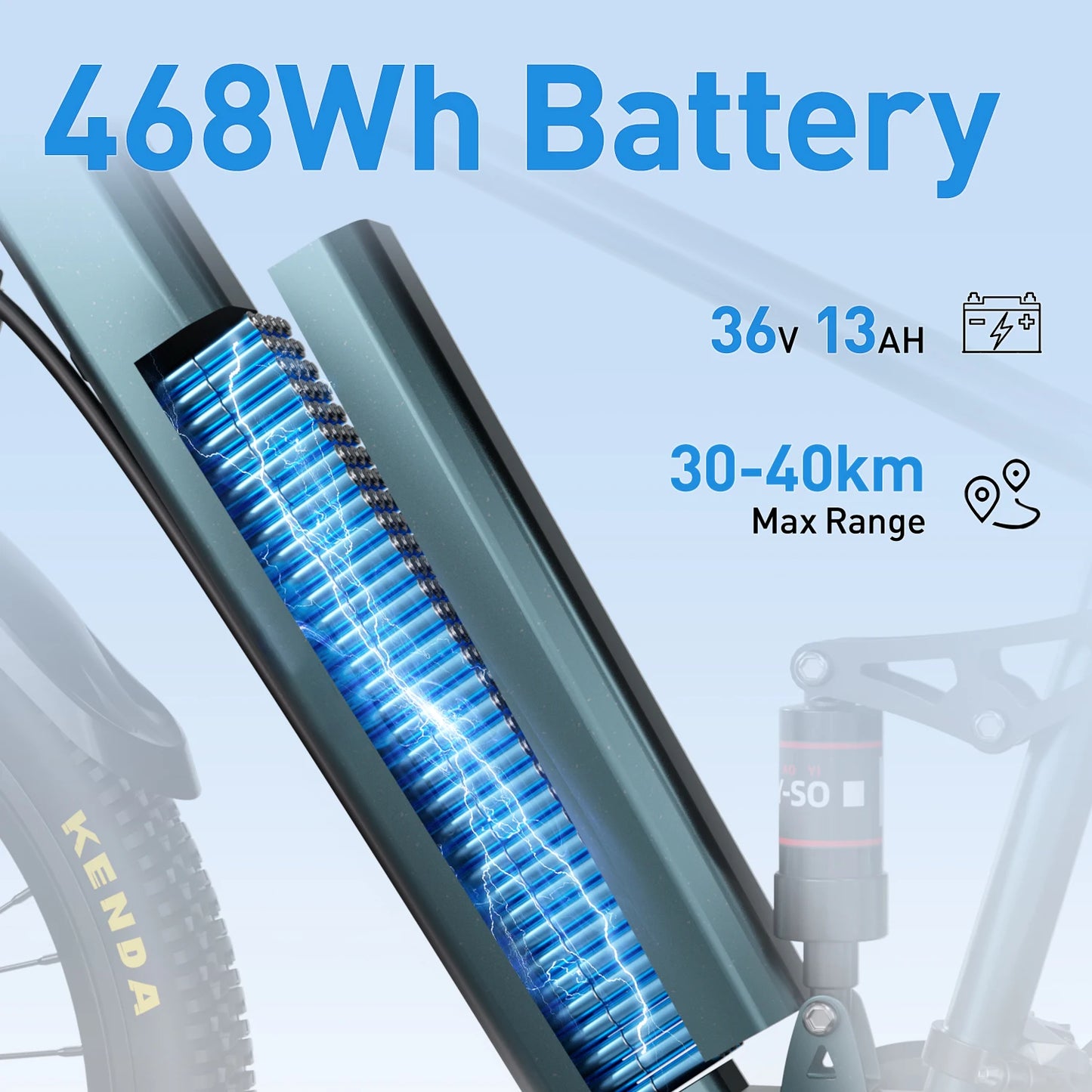 Aairsk GT900 Electric Bike 400W 36V 13Ah Off Road Suspension
