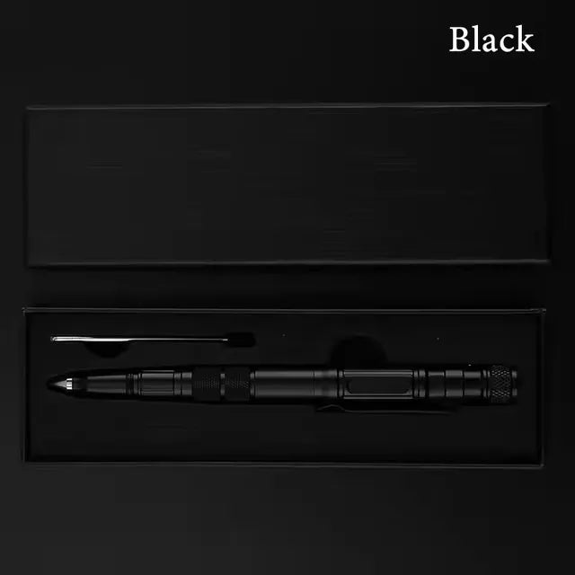 Multi-Function Military Self Defense Tactical Pen With EDC Flashlight