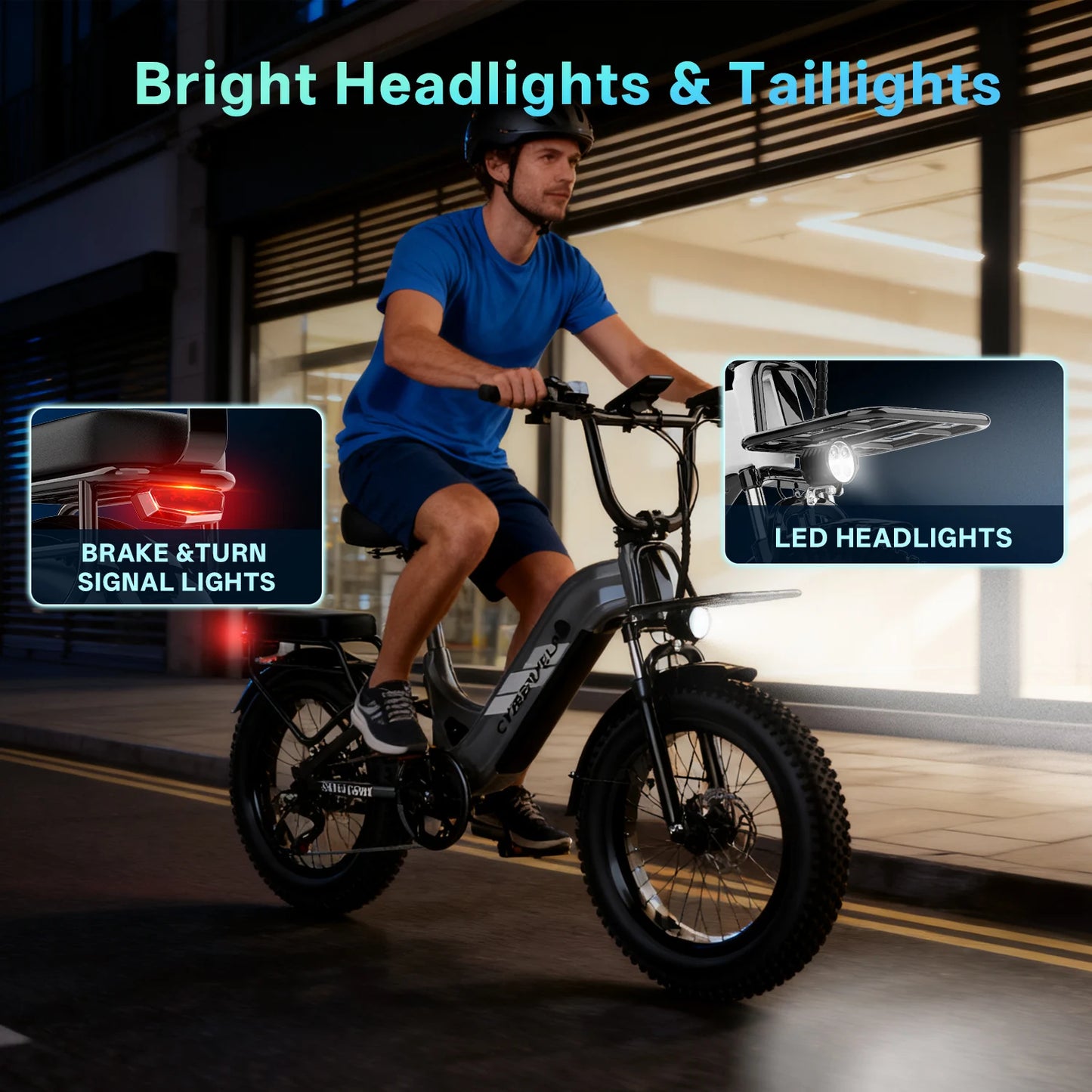 CYBERVELO EK12 Step Thru Electric Bike With Removable Battery