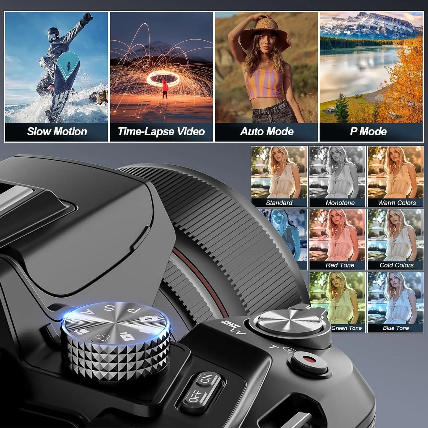 NBD 5K Digital Camera With 16X Optical Zoom And WiFi