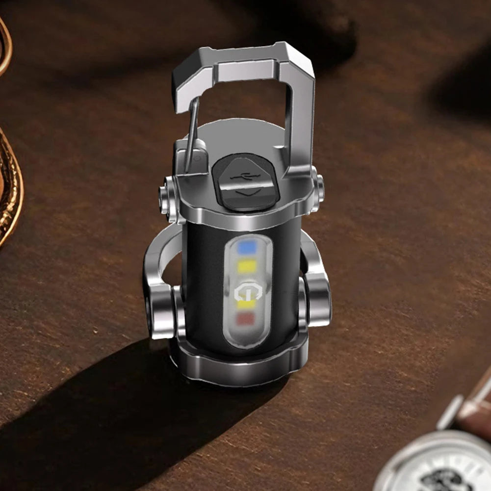 JOCESTYLE COB LED Keychain Flashlight USB C Rechargeable