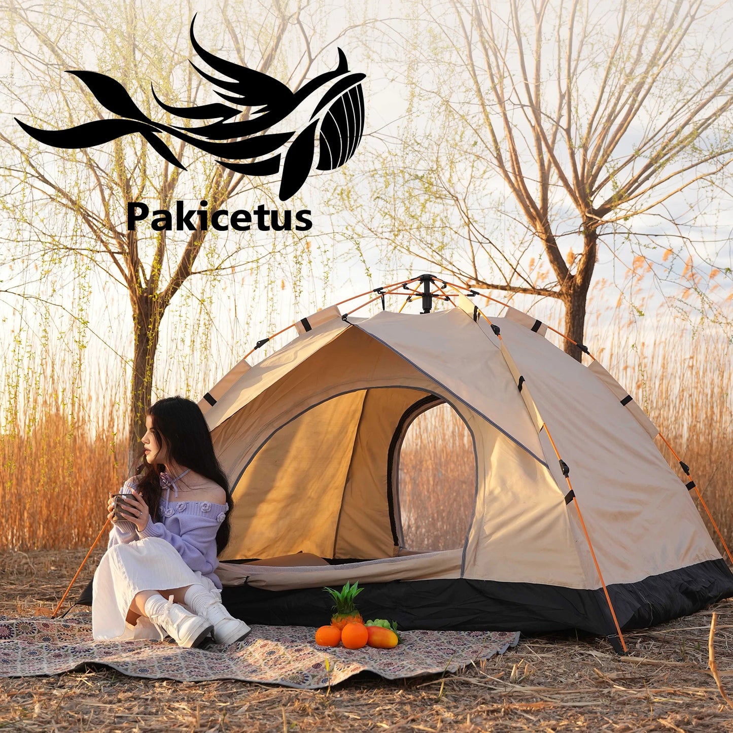 Pakicetus Windproof Family Camping Tent Easy Setup