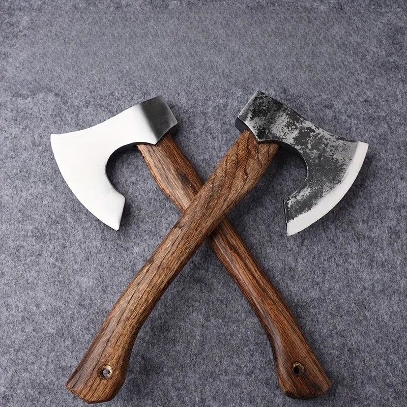 NONEDIY Hand Forged Viking Tomahawk Axe For Camping And Woodworking