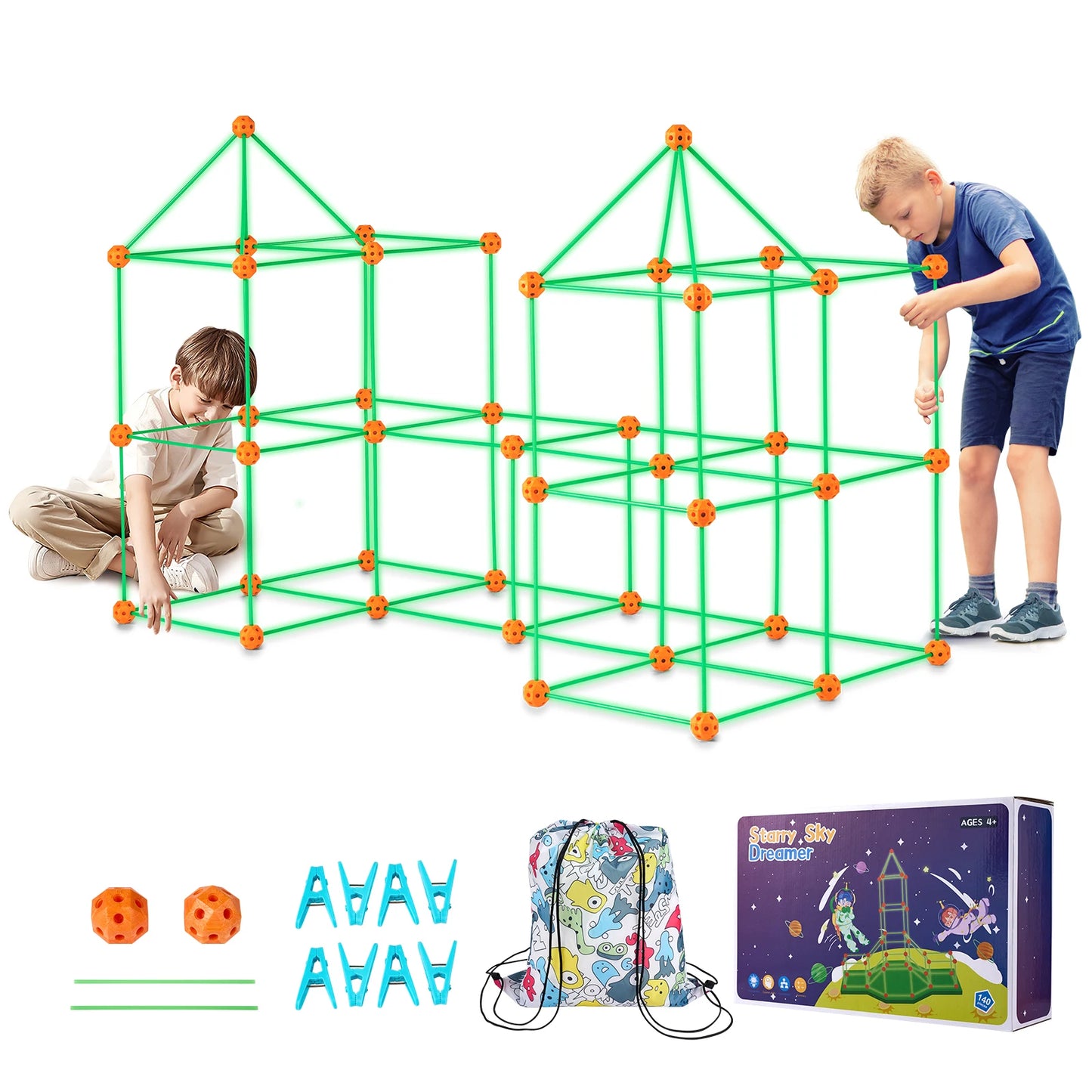 SucceBuy Fort Building Kit Indoor Castle For Kids