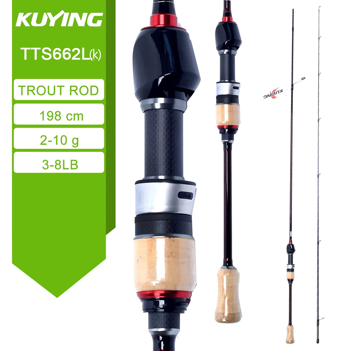 KUYING Teton LUL Fishing Rod Carbon Fiber Fast Action