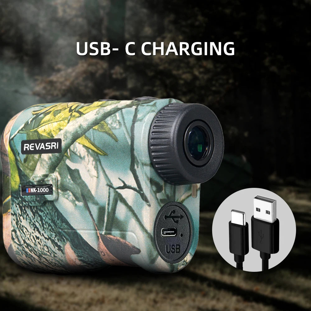 REVASRI 6X Laser Rangefinder For Hunting Monocular