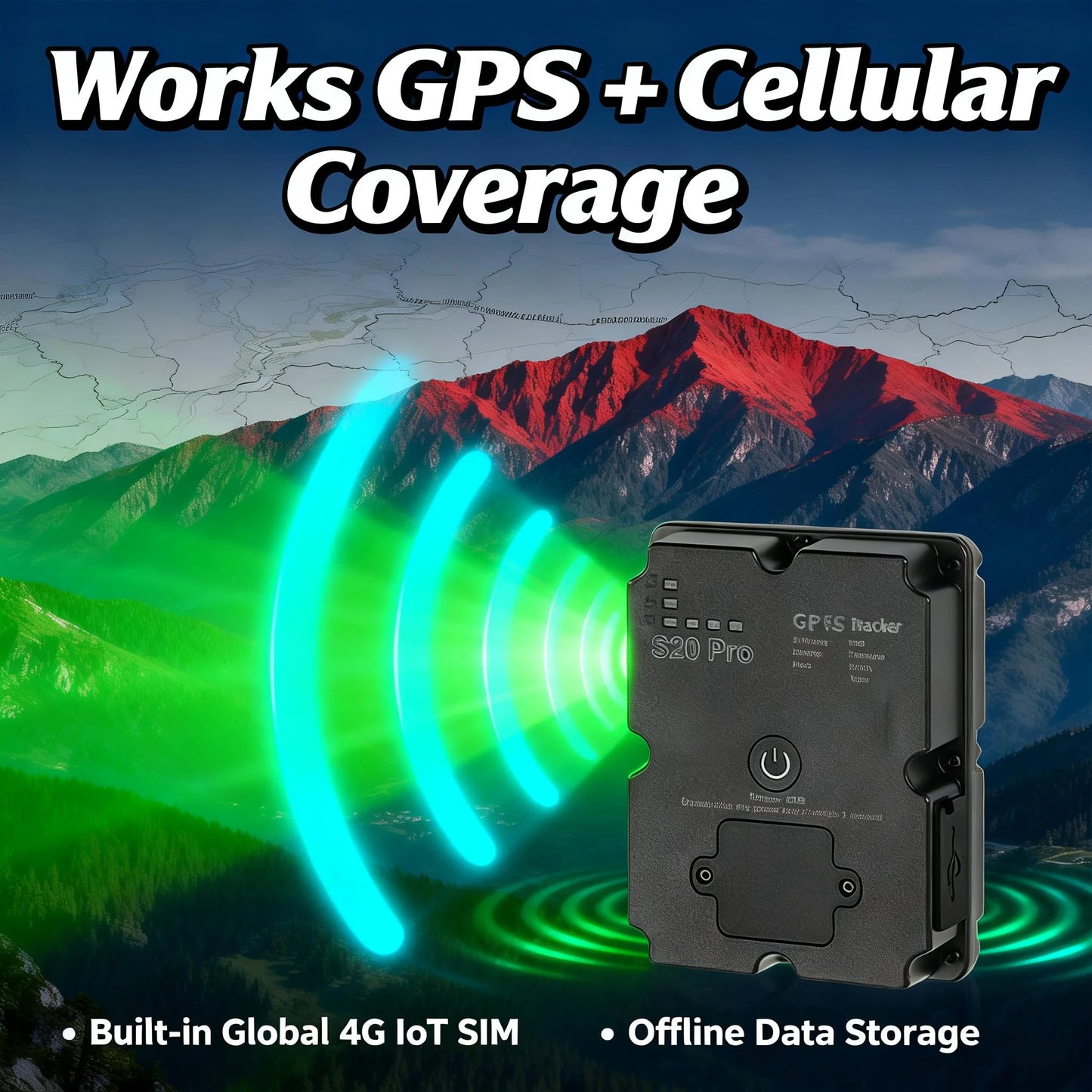 Wanwaytech GPS Tracker For Hiking Outdoor Real Time SOS