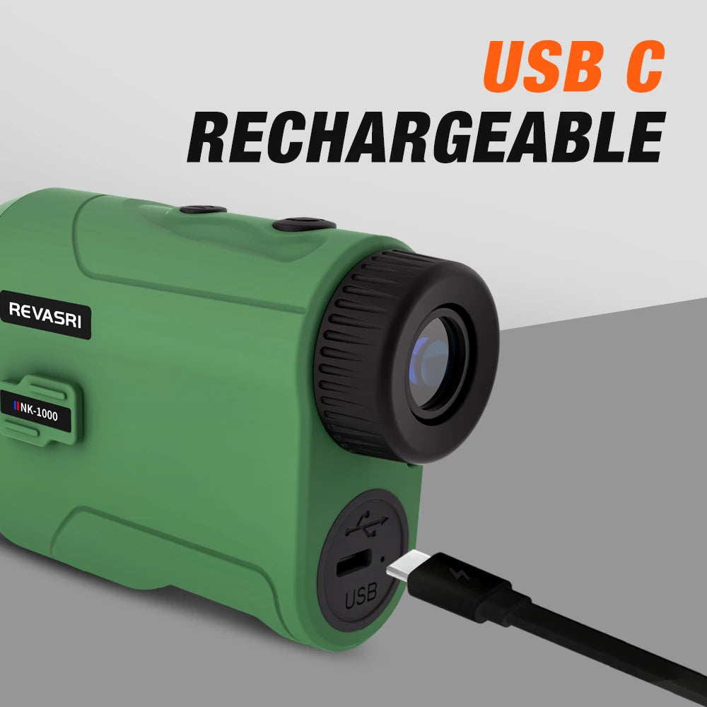 REVASRIE 1000M Multi Function Hunting Rangefinder With Golf Slope Mode