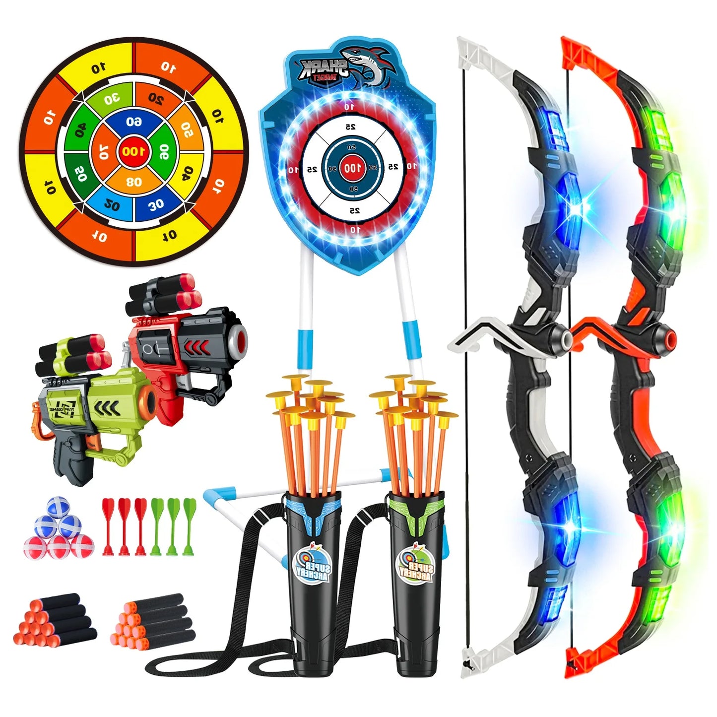 VATOS Archery Battle Arena Night Light Bow Arrow Toy