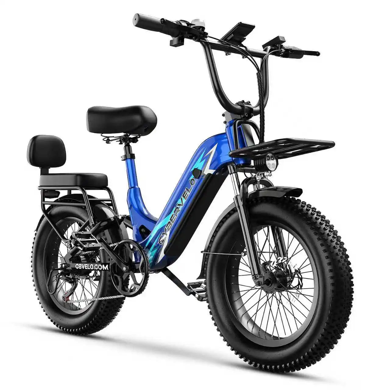 CYBERVELO Step-Thru Electric Bike EK12 with Removable Battery