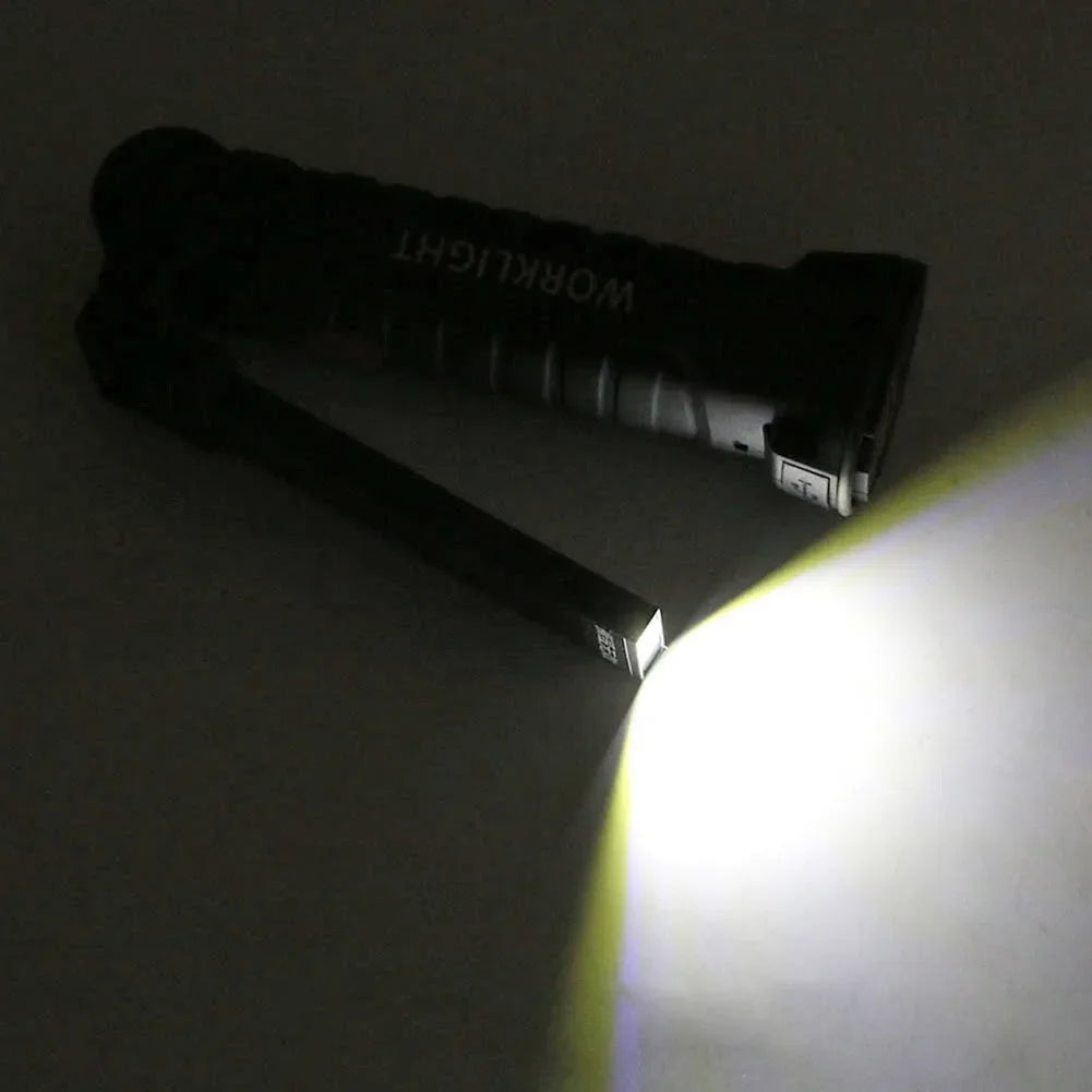 Shunmaii Waterproof USB Rechargeable COB LED Flashlight Magnetic