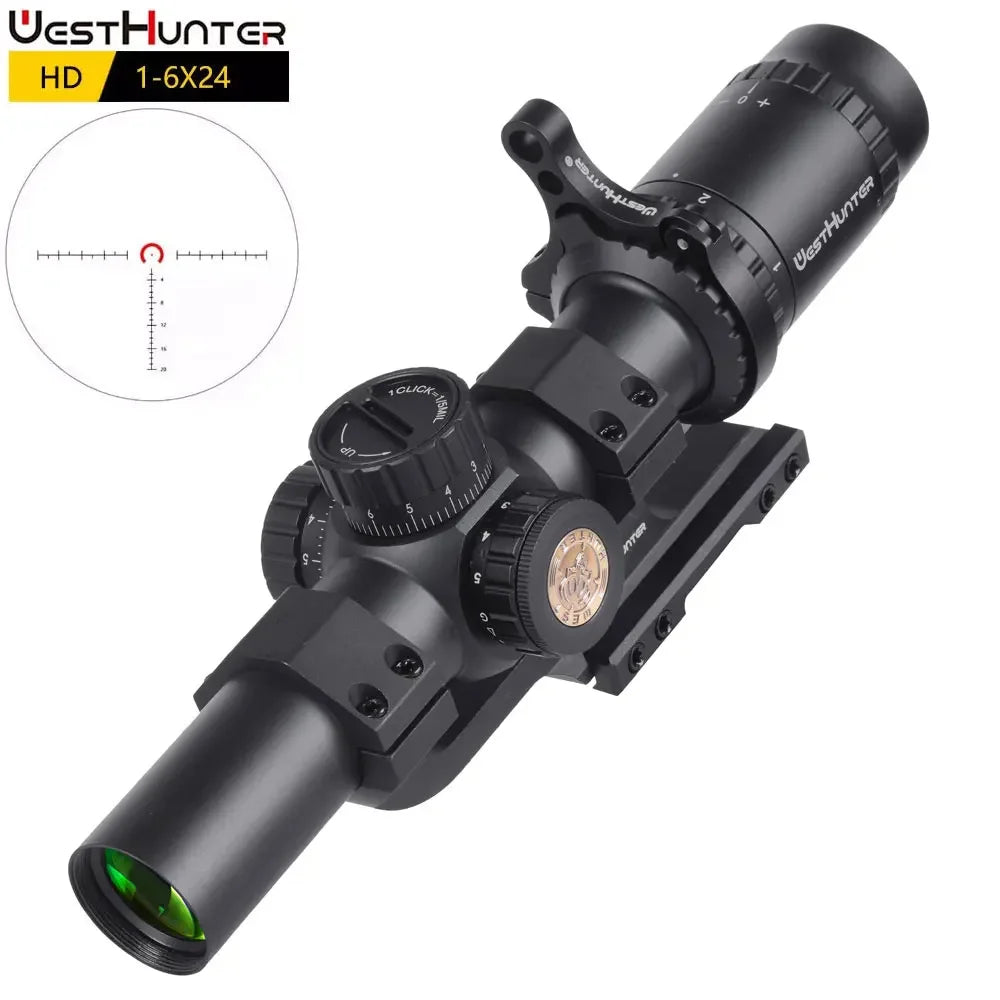 WestHunter HD LPVO Riflescope With Red Green Illumination