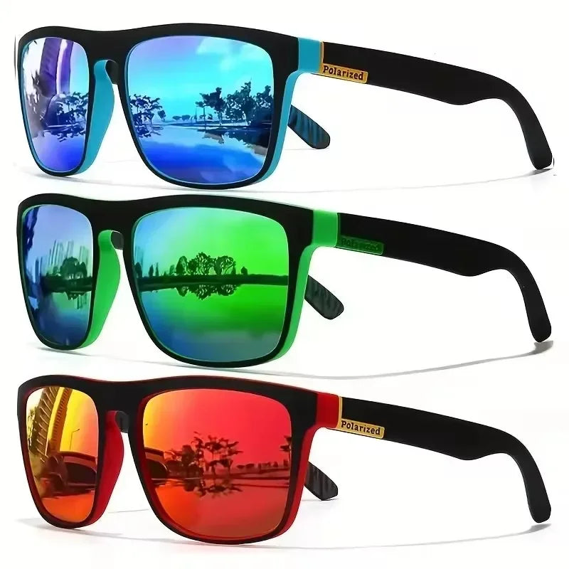 Polarized UV Protection Sunglasses Square Metal Frame Unisex