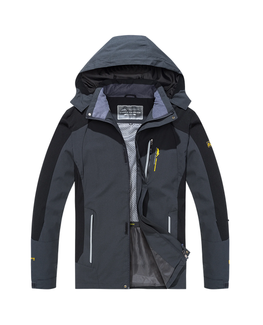 Men's Waterproof Hiking Jacket Windproof Windbreaker for Outdoor Activities