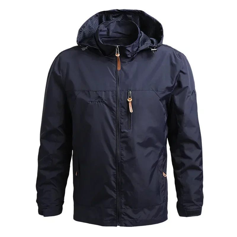 Men's Autumn Winter Waterproof Windbreaker Jacket For Outdoor Adventures